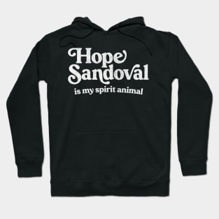 Hope Sandoval / Faded Style Retro Typography Design Hoodie